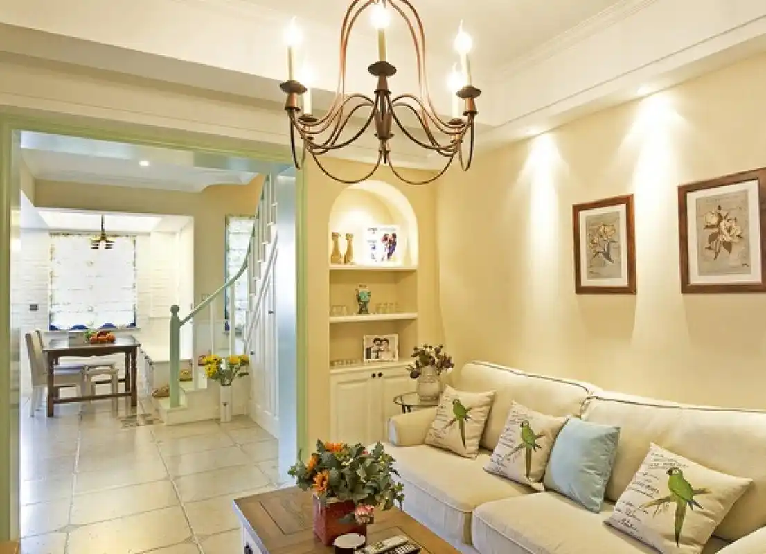 田园小清新复式楼 - 田园风格装修效果图 - ***凯设计效果图 - 每平每