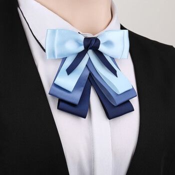 栀子花开领花领结蝴蝶结职业女士飘带衬衫银行配饰商务演出衬衫衣领