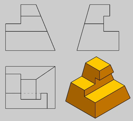 这个三视图怎么画