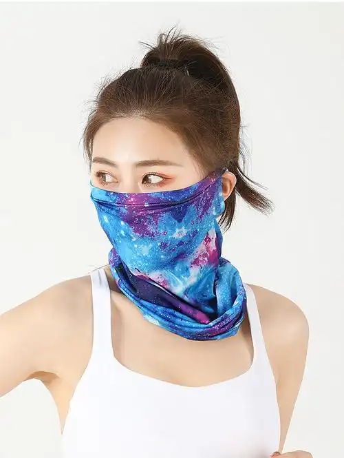 2021新款脖套夏季冰丝脖套脖子骑行头套男钓鱼防晒面巾魔术薄款面罩女