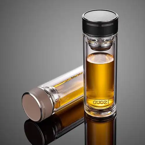 果兹星辰商务双层玻璃保温杯gzs59视频