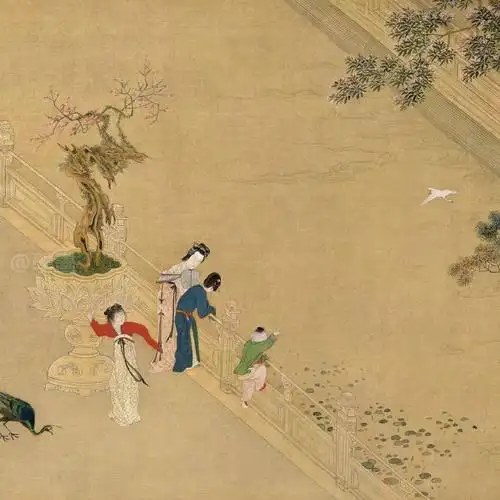 《汉宫春晓图》局部 明代 仇英