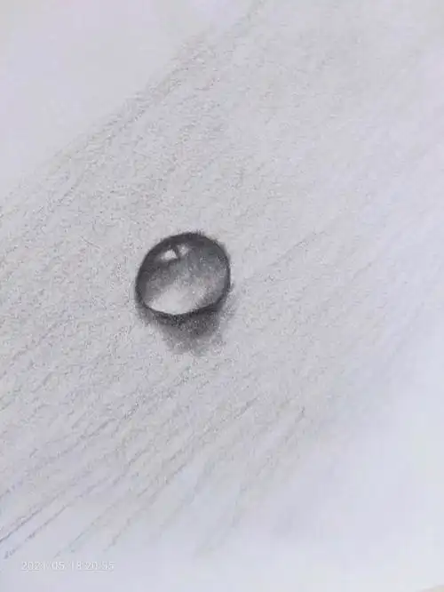 美院老师手把手教你画素描小水珠,一看就会,赶快拿去画吧