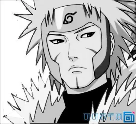 千手柱间素描简笔画