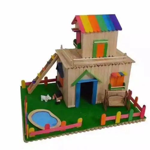 汇星电器雪糕棒创意diy小木屋招募啦