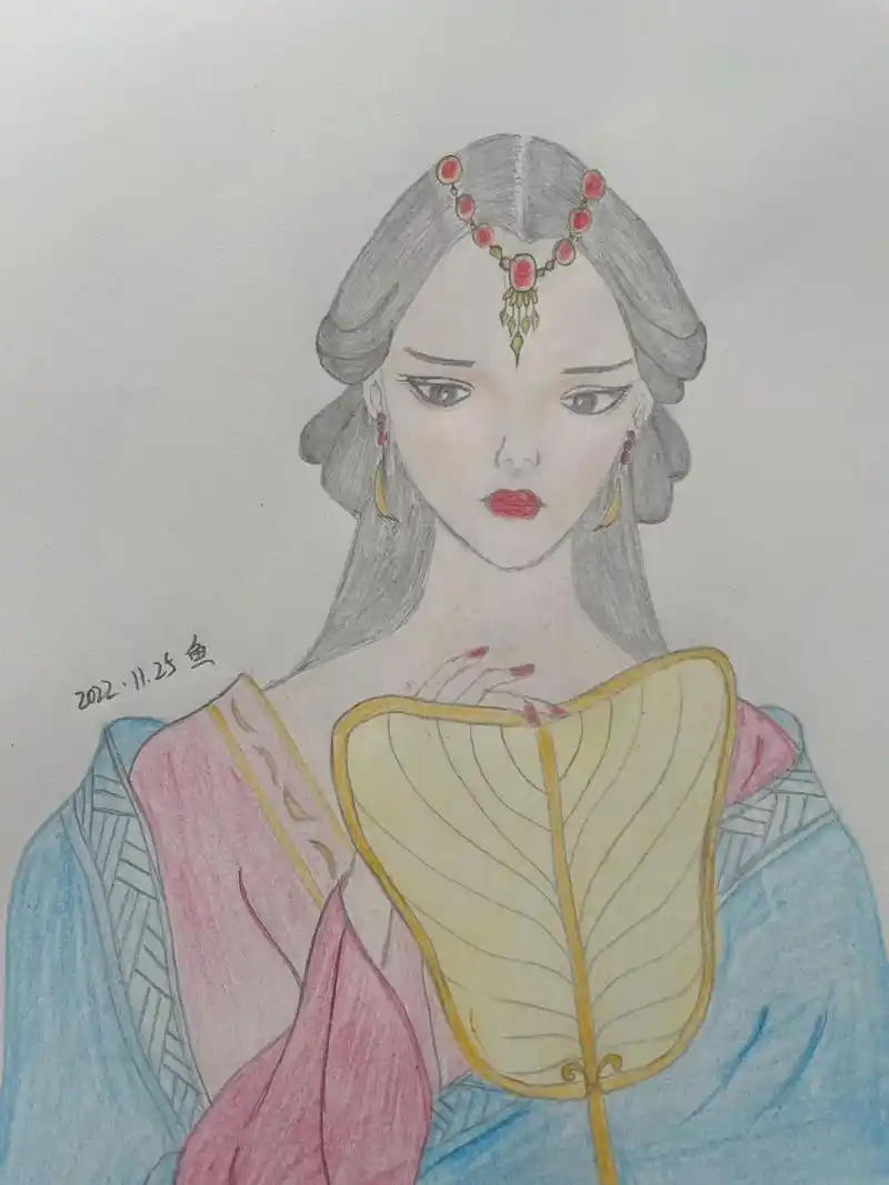 素予邮递员 #古风手绘 #临摹 #人物画 #画画 - 抖音