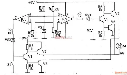 电路工作原理本例介绍的光控自动窗帘电路,制作简单,实用性较强.