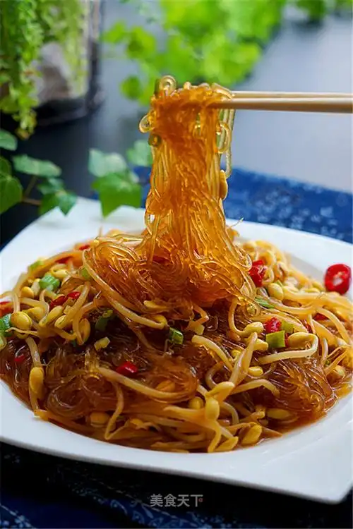 黄豆芽炒粉丝