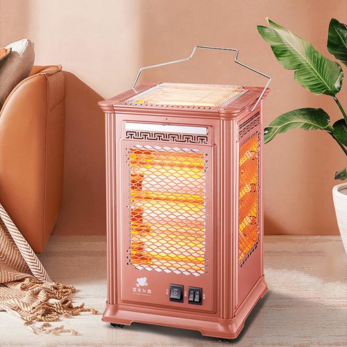 冬天小电炉子电烤炉电暖炉家用四面取暖器正方形烤火桌子小型省电