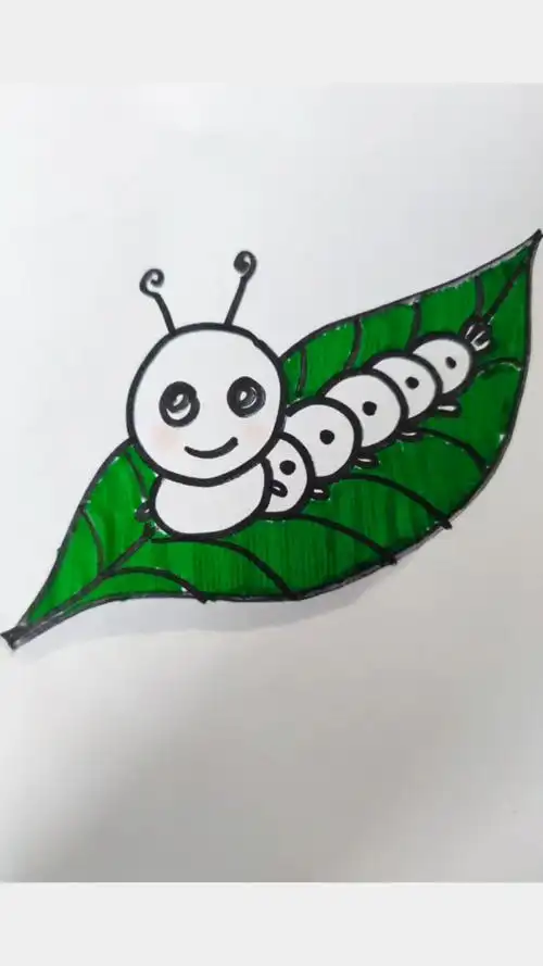 蚕宝宝简笔画