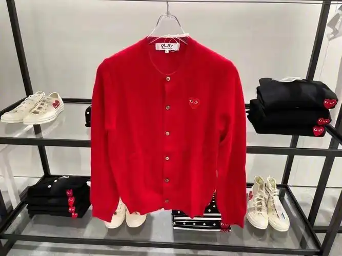 川久保玲红色开衫