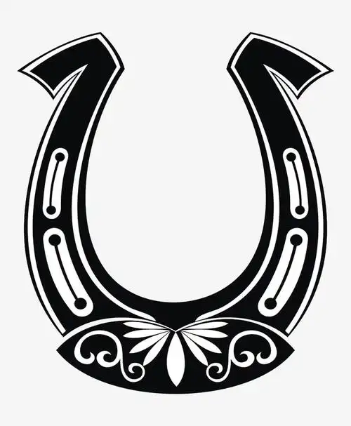 马蹄铁装饰花纹图片