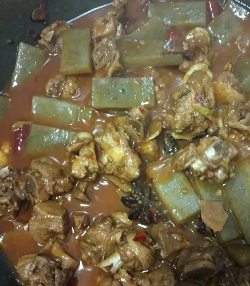 胡萝卜_魔芋烧鸭_料酒