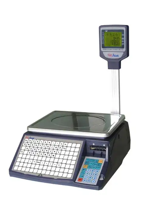 上海顶尖商超水产部条码秤 生鲜区专用标签秤高精准条码秤可批发