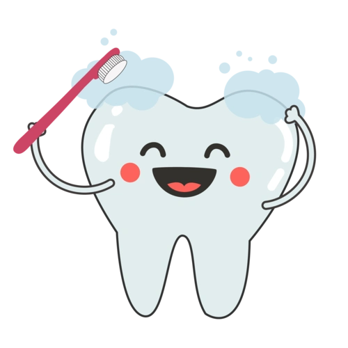 全国爱牙日卡通牙齿刷牙元素