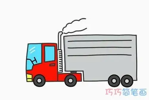 卡车简笔画卡车简笔画儿童简笔画