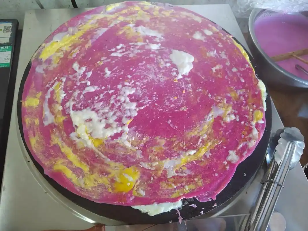 水果沙拉果蔬煎饼#纯手工制作美食 #味道好极了你们想吃吗 # - 抖音