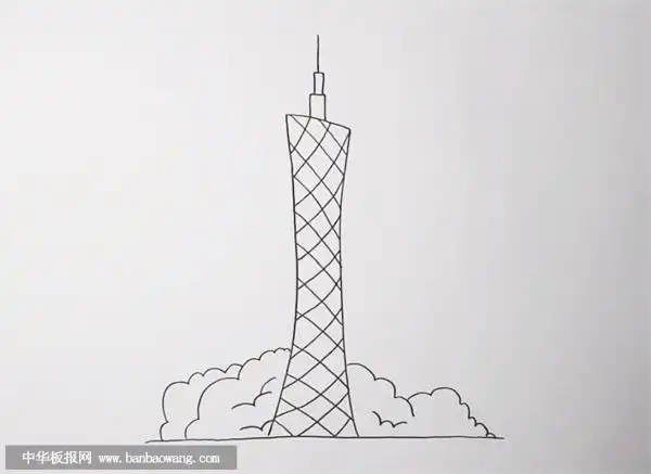 广州塔简笔画