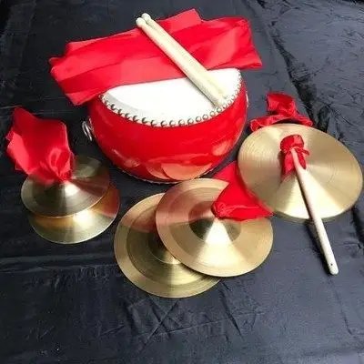 打击乐器民族纯铜镲铙三句半道道具铜钹儿童锣鼓手锣