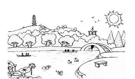 儿童公园简笔画图片大全