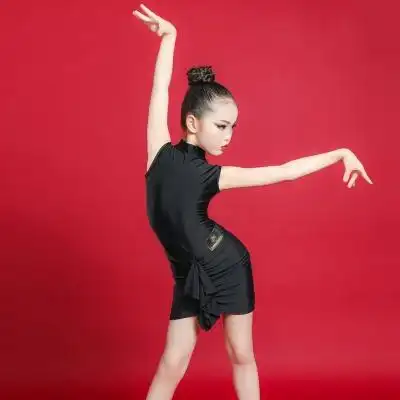 洛利塔儿童拉丁舞服练功服女童舞裙少儿演出专业表演服装舞蹈服