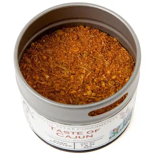 gustus vitae, gourmet seasoning, taste of cajun, 1.6 oz (45 g)
