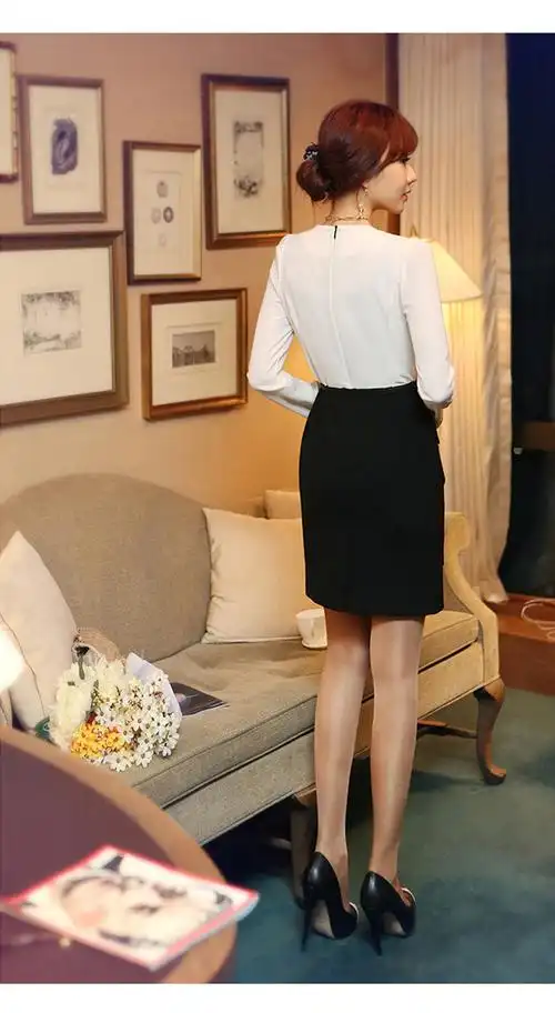 秋装女装新 立领蕾丝领ol通勤短袖白领丽人正装职业装韩版连衣裙