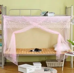 大学生蚊帐宿舍上下铺老款式单开门方顶特加密厚高1/1.2x2米包邮