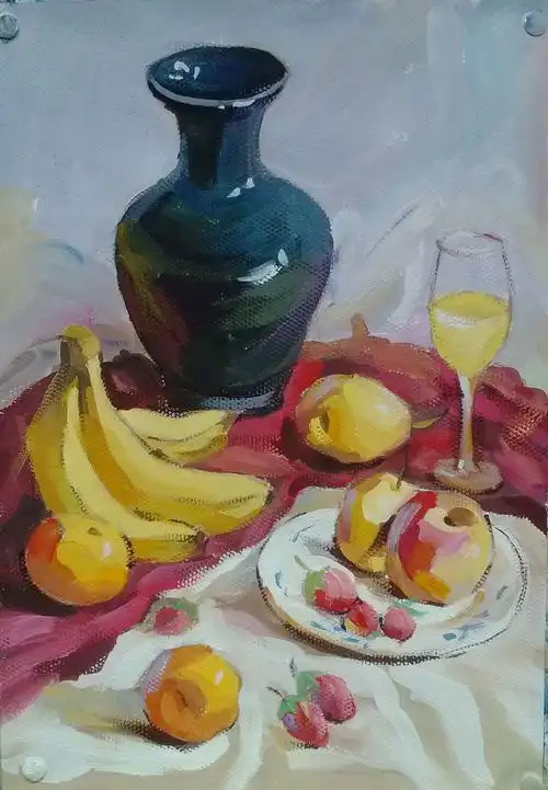 霞光画室部分作品(色彩静物)