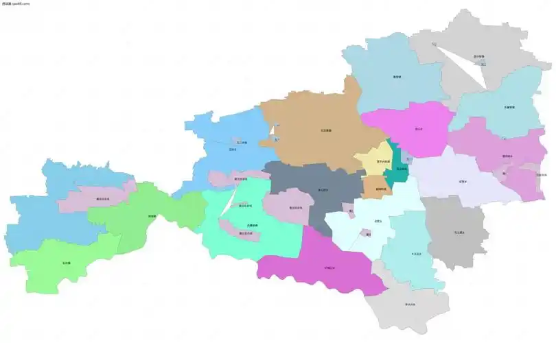 西华县边界地图