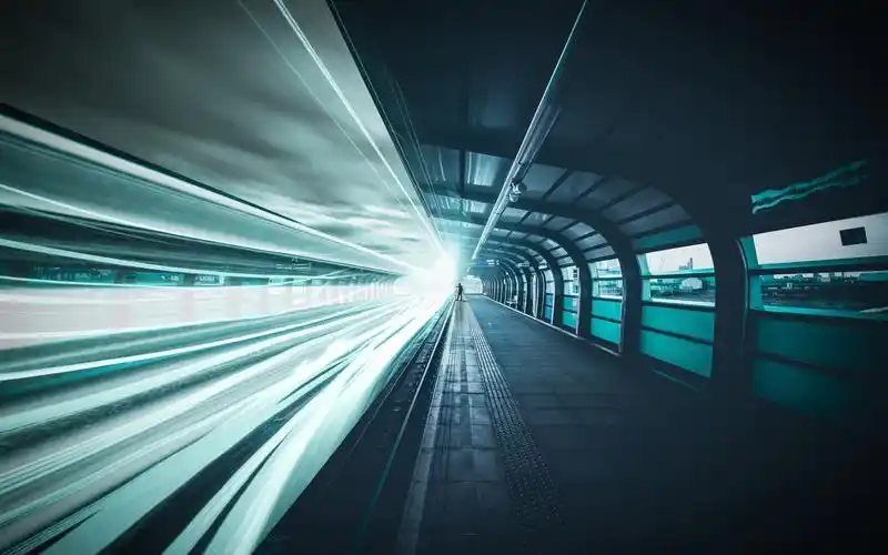 下载桌布 1680x1050 铁路,速度灯光线 桌面背景