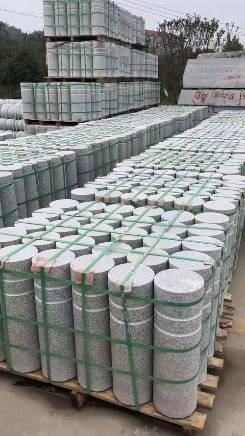 西安市挡车柱石材 咸阳市花岗岩车止石 渭南市挡路障碍石材厂家批发