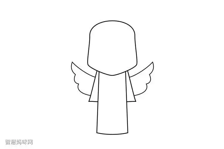 简单天使怎么画