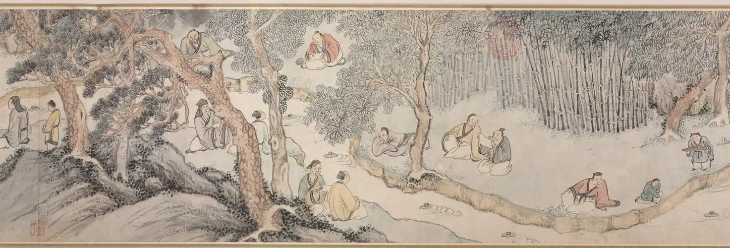 明 钱榖 兰亭修禊图卷 美国大都会艺术博物馆藏