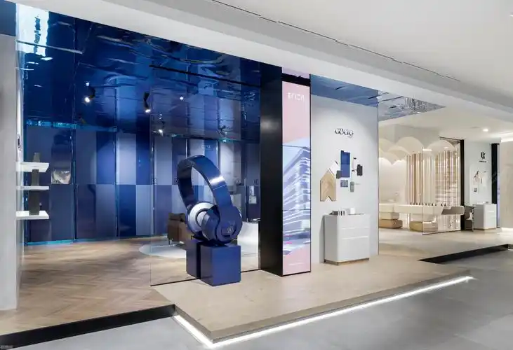 国外展厅设计案例:打开用户的创意思维,展示无限创意的krion展厅