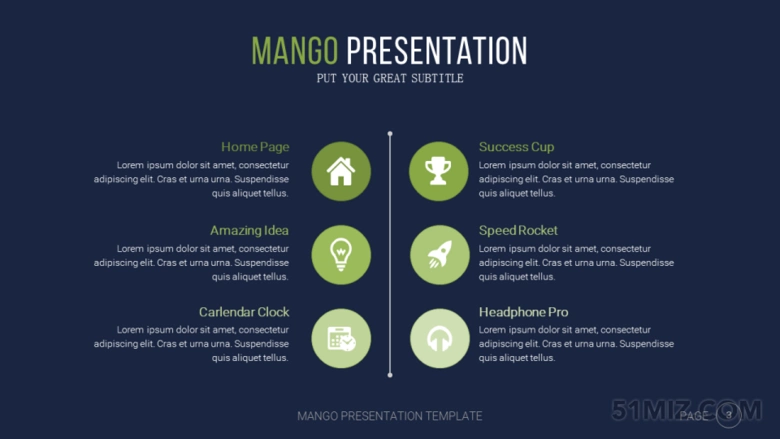 黑色169宽屏轴对称ppt排版设计美观