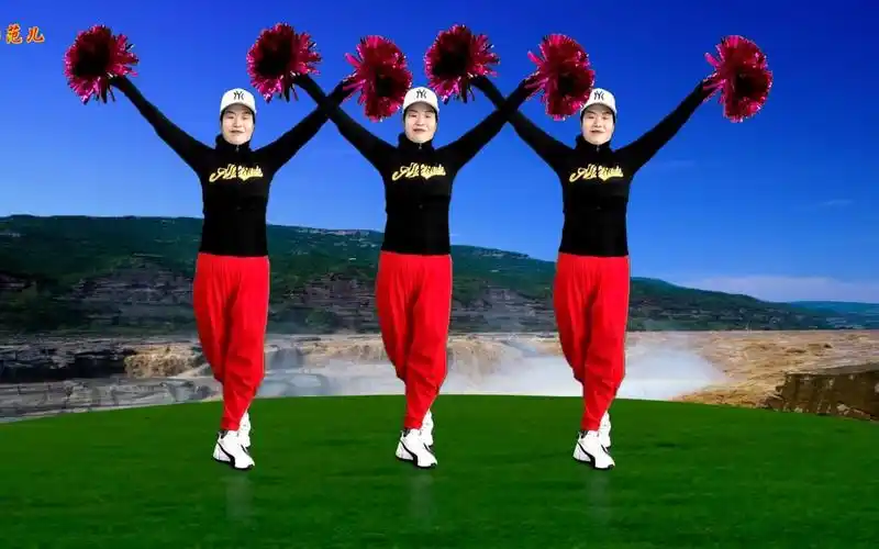 花球舞《中国范》简单动感大气,正反演示附教学