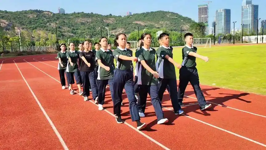 军训时光 #校园国旗护卫队#珠海市横琴口岸#横琴子期实验中学