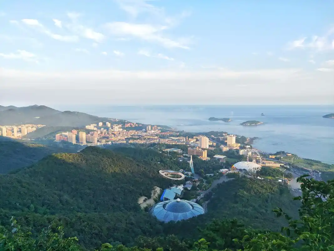 大连莲花山观景台最美风景