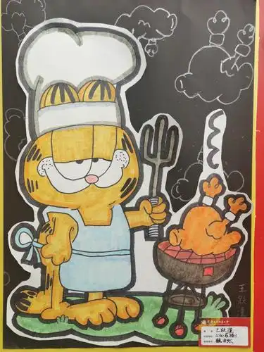 卡通人物练习,提高孩子的绘画水平,了解动漫知识,还可以用漫画的形式