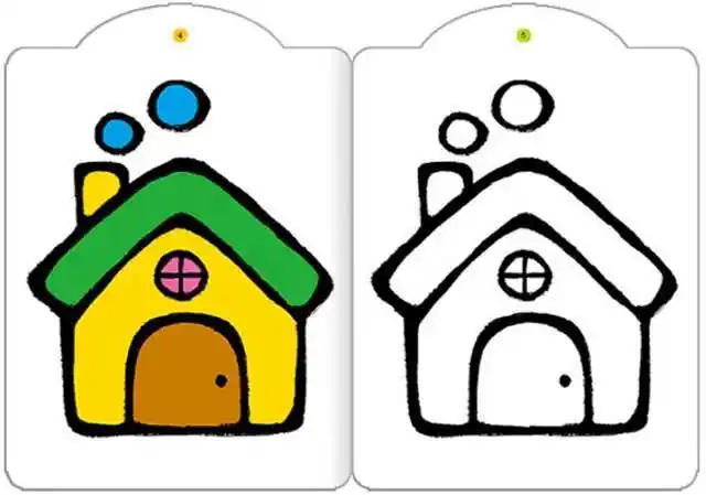 小班简笔画涂色六一小班简笔画涂色