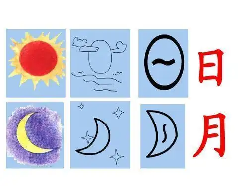 (日,月的象形)