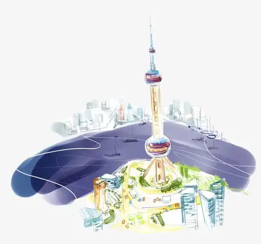 上海外滩东方明珠电视塔