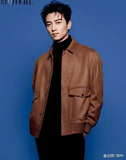 陈晓时装lofficiel九月刊封面西装夹克机车皮衣超酷帅