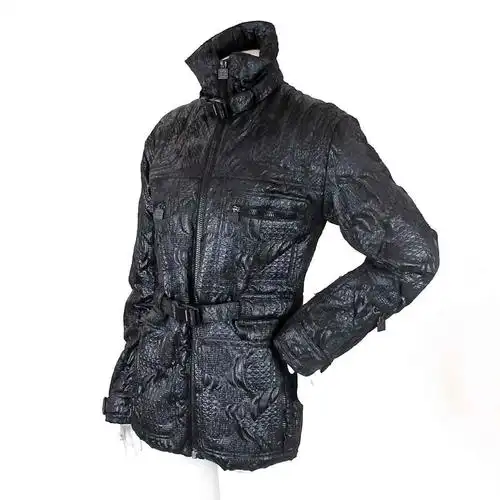 香奈儿运动系列blouson夹克图案zip coco cc黑色尺码36 08a女装[服饰]