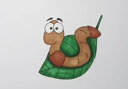 蚯蚓的简笔画法步骤