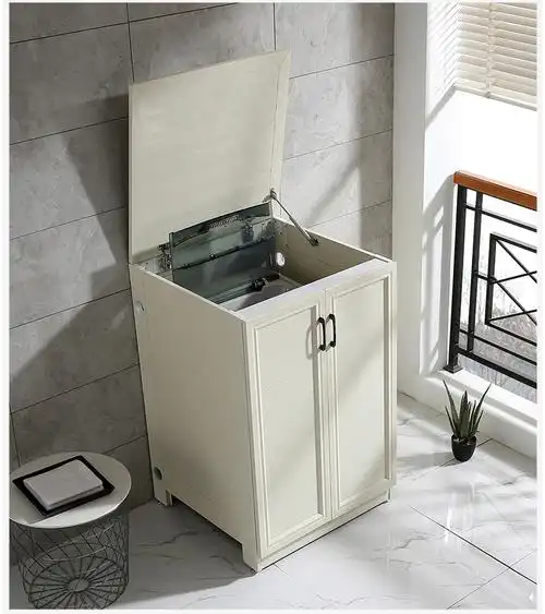 【闪电发货】波轮洗衣机柜子 太空铝波轮翻盖滚筒洗衣机柜定制储物柜