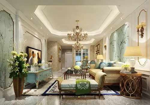 客厅吊顶装修设计 客厅吊灯效果图