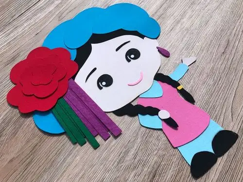 保安族民族学生diy手工布艺免剪材料贴画布贴画缝纫diy材料套装