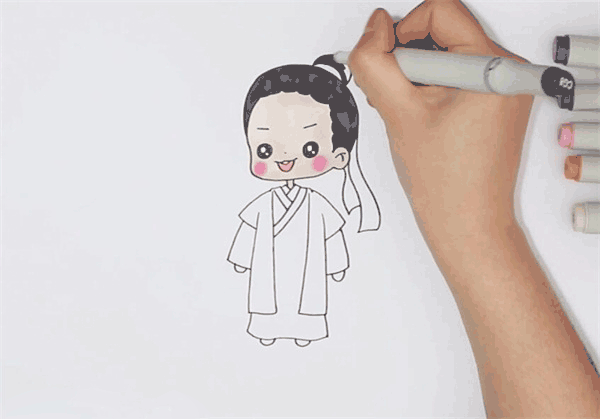 许仙简笔画图片 许仙是怎么画的